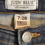 Judy Blue Dark Blue Stretch Skinny Jeans Sz 7/28 Comfort Made in USA Mid Rise Photo 3