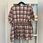 Torrid Plaid Babydoll Crinkle Flannel Gauze Button Up Short Sleeve Plus Size 1X Photo 6