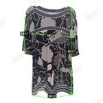 BCBGMAXAZRIA Black & Grey Shift Dress Kimono Oriental Medium Classic Career Fall Photo 6