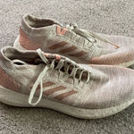 Adidas Women’s Pureboost GO B42328 White Pink Running Shoes Sneakers Size 8 Photo 0