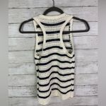 Madewell Crochet-Knit Crewneck Sweater Tank Bright Ivory Size XXS Photo 7