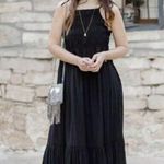 ZARA NWT TEXTURED DRESS TIE STRAP MIDI MAXI BLACK 7200/118 XS BLOGGERS F… Photo 1
