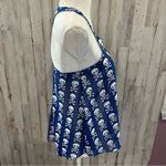 Vintage Havana Blue Sheer Tank Top Blue Skull & Crossbones Womens Small Photo 1