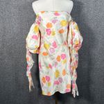 For Love & Lemons  Hazel Floral Satin Strapless Mini Dress Medium Photo 1