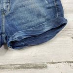 ZARA  Women Denim Shorts‎ Womens 6 Blue Distressed Studded Roll Hem Photo 2