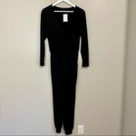 Fraiche by J Women’s Long Sleeve Knit Jumpsuit w/ Pockets Black Size Small NWT Photo 1
