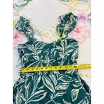 MAX + ASH Green Floral Ruffle Strap Tiered Maxi Dress Size S Summer Photo 6
