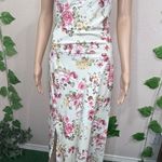 Floral Print Spaghetti Strap Dress New Pink Photo 7