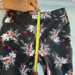 Adam Lippes  WOMENS Black Floral Wide Leg Jeans size 2 Photo 3