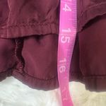 Aerie Burgundy Eggplant Satin Ruffle Mini Skirt Sz Medium Photo 10