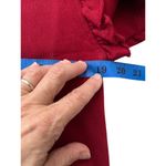 Rebecca Minkoff Rebecca Minkoff Red Cotton Terry Sweatshirt Ruffle Sleeve Pullover Top S Photo 6