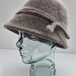 Nine West Angora Wool Blend Cloche Hat Light Brown Taupe New With Tags Photo 0