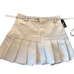 Wild Fable Pleated Mini Skirt Size 14 Cotton Blend Academia NWT Photo 4