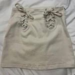 Forever 21 white denim mini skirt Photo 0