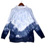 PINK - Victoria's Secret PINK Victoria’s Secret Blue Tie Dye Turtleneck Legging Pullover Tunic Sweatshirt Photo 1
