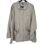 Eddie Bauer  Womens Hemplify Utility Button Front Shirt Jacket Shacket Size‎ 3X Photo 2