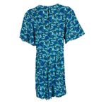 Socialite Wrap Romper Womens M Blue Floral Short Flutter Sleeve Garden Party Photo 4