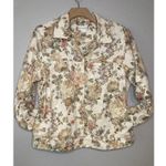 Draper's & Damon's Jacket Women L Button Down Floral Design Retro Y2K Cottage Size L Photo 1