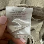 Theory Womens Stretch Linen Beige Khaki Minou T Blazer Tapered Size 4 Small Photo 7