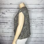 INC  International Concepts NWT Size 1X Glam Camouflage Knot Hem Knit Top Shirt Photo 3