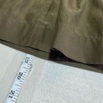 Banana Republic Women's Silk Blend Pleated Front Mini Skirt Olive Green Size 4 Photo 8