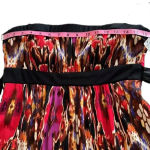 Bisou Bisou NWT holiday party dress strapless dress fun flirty vibrant bohemian Photo 4