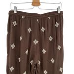 Sundance Le Meridien Pants Crop Embroidered Tasseled Brown Size Medium Brown Photo 6