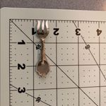 Vintage Pocono Mountains Pennsylvania Silver Color Fork Souvenir Brooch/pin Photo 4