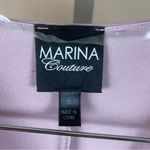 NEW MARINA SIZE 6 LONG SLEEVE CHIFFON GOWN MAUVE ROSE FORMAL ELEGANT SIDE SLIT Pink Photo 8