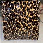 BLOOMINGDALE’S CHEETAH PRINT PATENT LEATHER MINI TOTE BAG PRELOVED Tan Photo 0
