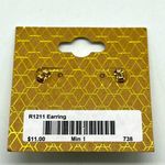 Real Simple RS blue and pave semi circle earrings style number R1211 Photo 5