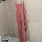 Free People  romper Hot Shot onesie Petal pink jumpsuit pull on NEW oversized Photo 3