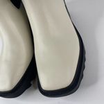 Karl Lagerfeld Paris Ivory Chunky Heel Embellished Platform Combat Boot Size 9.5 Photo 8