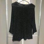 Eileen Fisher Shimmery Black Merino Wool Blouse, XS Photo 2