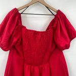 City Chic  Sweet Paradise Mini Dress Linen Off Shoulder Cherry Red Plus Womens 18 Photo 3