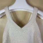 Madewell  Stockton Women's V-Neck‎ Knit Tank Top Cream Color Size Medium Classic Photo 4