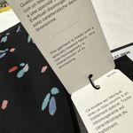 Emporio Armani NWT  Black Abstract Petal Print Crepon Skirt Sz 44 Photo 5