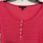 Banana Republic  Pink Long Sleeve Linen Shirt with Buttons Size Medium Photo 1