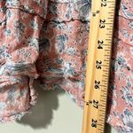 William Rast  womens plus size 1X Atwood rosette winter foliage blouse beaded ties Photo 2