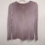 American Eagle  Lavender Ombre Soft & Sexy Floral Lace V neck tee Photo 3