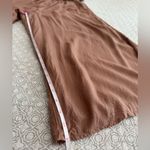 Wilfred Aritzia Masson Wide Leg Cropped Jumpsuit Strapless Nutmeg Brown Size M Photo 9