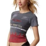 Urban Outfitters San Diego Racing Baby Tee Gray Size XXXL NWT Photo 1