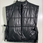 Pilcro   by Anthropologie, Black Puffer Vest, open side tie, one size fits all Photo 0
