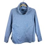 Eddie Bauer Train Ascent Blue Heather Scrunch Neck Athletic Top Women's Size L Photo 0