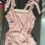Love and Promises Pink Sleeveless Top with Bow Straps Size XL Photo 0