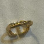 Christian Dior Petit CD Ring Gold-Finish Metal and Blue Crystals Size M Photo 7
