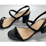 J.Crew Black Lucie Slingback Block Heel Sandals Women's Size 9 Photo 2