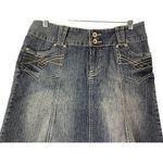 Rewind  Women's Flare Denim Jean Skirt Photo 2