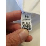 Under Armour Womens Blouse Top Sz Large White Open back Activewear Workout Gym Photo 9