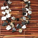 Chico's  Sea Shell Triple Strand Wire Necklace Photo 2